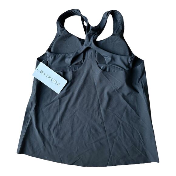 NWT Athleta ULTIMATE 2-IN-1 SUPPORT TOP in black size XS - Picture 4 of 9